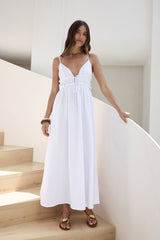 Maxikleid „Thinking Of Love“ in Weiß