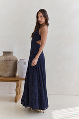 Lost In The Skies Maxikleid Marine