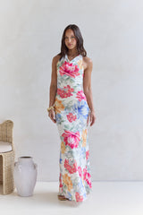 Perfektion erwartet Sie Maxi-Kleid Blumenmuster