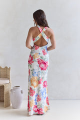 Perfektion erwartet Sie Maxi-Kleid Blumenmuster