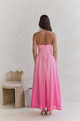 Maxikleid "Flucht in die Sonne" Pink