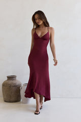 Moving Moments Maxikleid Burgund