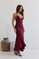 Moving Moments Maxikleid Burgund