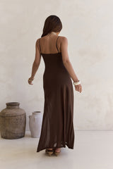 Alessandra Maxi-Kleid Schokolade