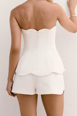 Dewdrop Dreams Shorts Weiß