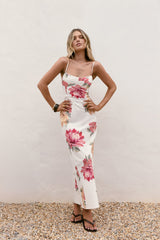 Die Blumen-Serie Maxikleid Floral