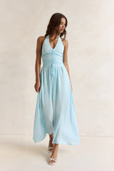 Heart Of Ours Neckholder Maxikleid Blau