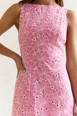Wundervolles Moment Minikleid Rosa