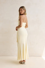 Crystal Sands Neckholder Maxikleid Gelb