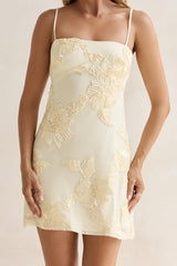 Bar-Minikleid Gelb