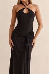Lost In Dreams Mesh-Maxikleid Schwarz