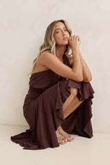 Dreamy Shores Neckholder-Top Braun