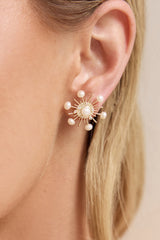 18k vergoldete Star Isle Ohrringe Gold
