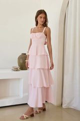 Maxikleid „In Your Orbit“ Rosa