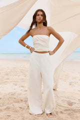 Laidback Lover trägerloses Set Creme