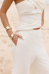 Laidback Lover trägerloses Set Creme