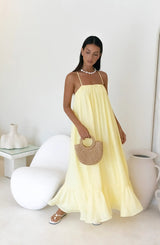 Limoncello Spritz Maxikleid Gelb