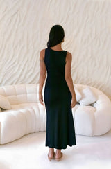 Küsten-Kaprize Maxikleid Schwarz