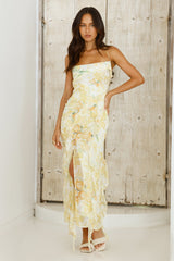 Poetic Charm Midikleid Gelb