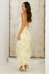 Poetic Charm Midikleid Gelb