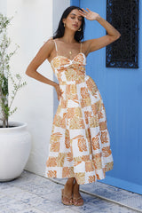 Midikleid „Sundrenched Serenade“ Orange