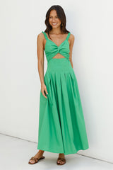 Kirschküsse Maxi-Kleid Grün