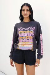 Das Stacked L/S Tee Worn Black
