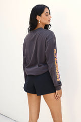 Das Stacked L/S Tee Worn Black