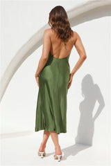 Maxikleid „Up and Away“ in Oliv