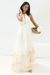 Das Meadow's Secret Neckholder-Maxikleid Gelb