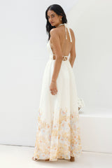 Das Meadow's Secret Neckholder-Maxikleid Gelb