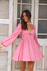 SEVEN WONDERS Freya L/S Kleid Bubblegum