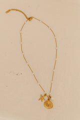 18K vergoldete Warm Oceans Halskette Gold