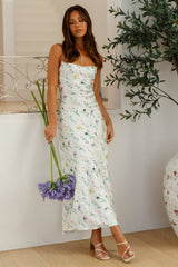 Blumenfee Maxikleid Weiß