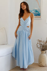 Azure Horizon Maxikleid Blau