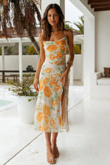 Midi-Kleid „Height Of Glory“ in Beige
