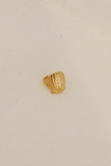 18K Vergoldeter Schimmernder Schatzring Gold
