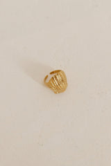 18K Vergoldeter Schimmernder Schatzring Gold