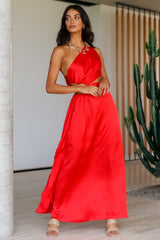 Wir haben dieses Gefühl Maxikleid Rot