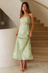 Cascalone Maxi-Kleid Salbeigrün