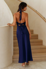 Maxikleid „No Hesitating“ Marineblau