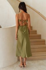 Maxikleid "Raise A Toast" Olive