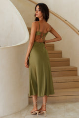Maxikleid "Raise A Toast" Olive
