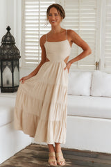 Maxikleid Got The Sun Beige