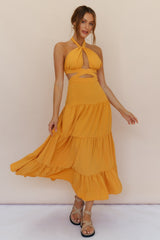 Morgentau Maxikleid Orange