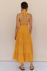 Morgentau Maxikleid Orange