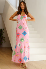 Riviera Romance Maxikleid Pink