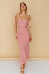 Maxikleid "Running To You" Rouge