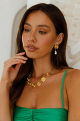 18 Karat vergoldete Solar Love Ohrringe Gold