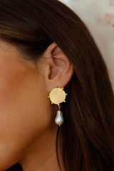 18 Karat vergoldete Solar Love Ohrringe Gold